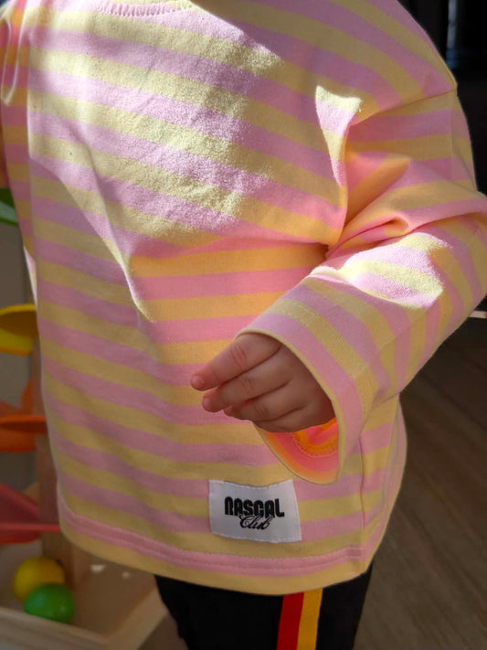 Stripe Tee - Pink Lemonade