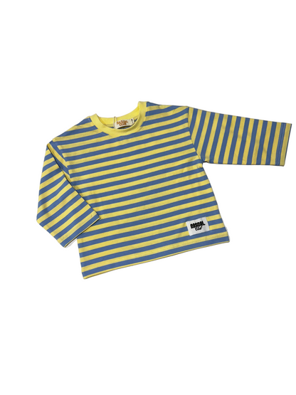 Stripe Tee- Blue Lemonade