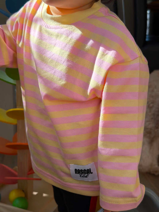 Stripe Tee - Pink Lemonade